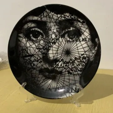 Ceramic Italian Face Hanging Plate Wall Decoration Plate European Ceramic Art Nordic Wall Decoration Ornaments Dinner Ceramic Tr