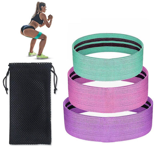 Fitness Exercise Stretch Hip Resistance Bands Yoga Legs Butt Anti Slip Elastic Fitness Bodybulding Exercise Workout Equipment ﻿