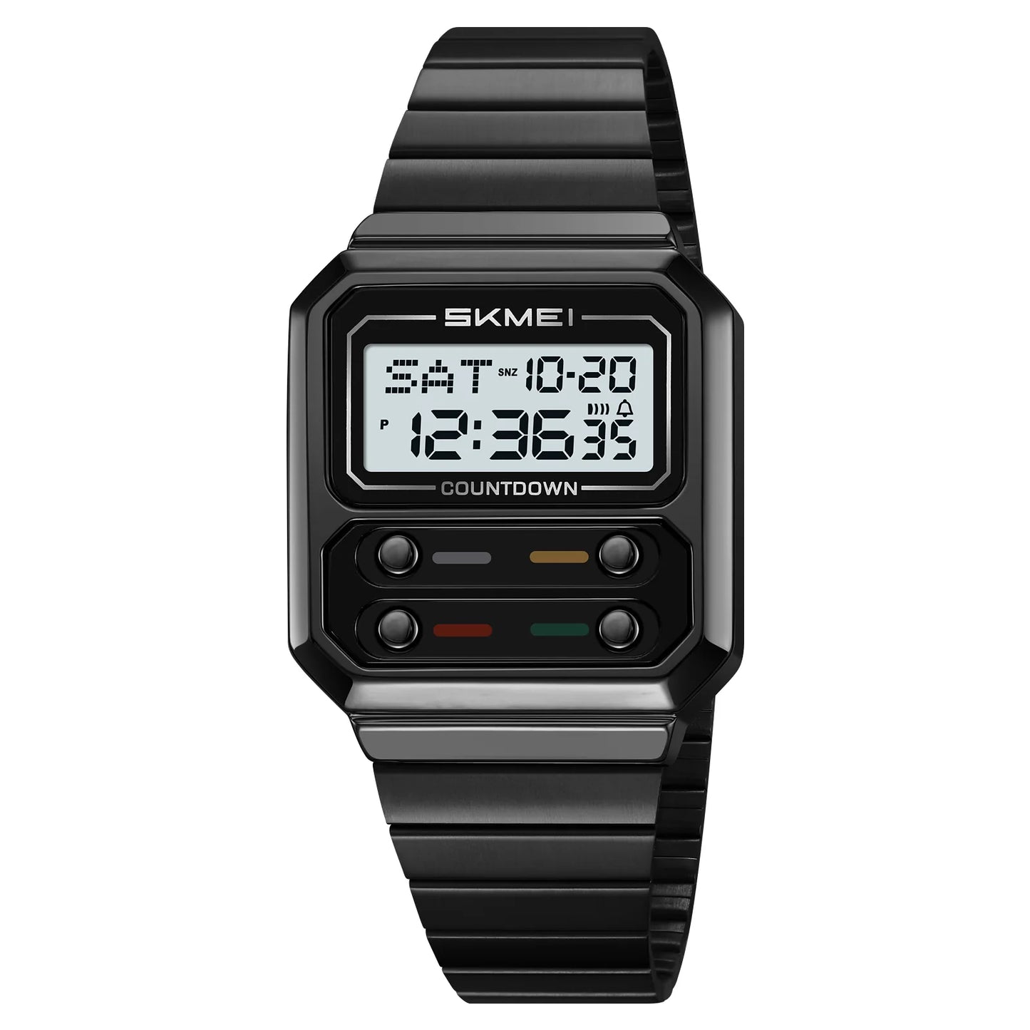 SKMEI 2448 Business Men Retro Luxury Time Digital Electronic Watch For Women Student Waterproof Chrono Wristwatch Simple Clock