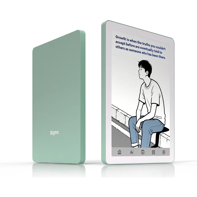 Bigme E-book Reader B6, 6-inch e-ink electronic book, 36-level front light, Android 14 OS built-in Google Play, 4+64GB ereader