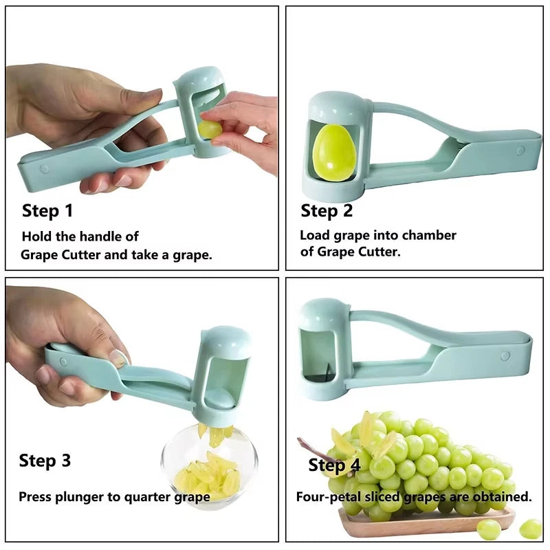 Tomato Slicer Cutter Grape Tools Cherry Fruit Salad Splitter Artifact For Toddlers Kitchen Accessories For Baby Fruit Cut Gadget