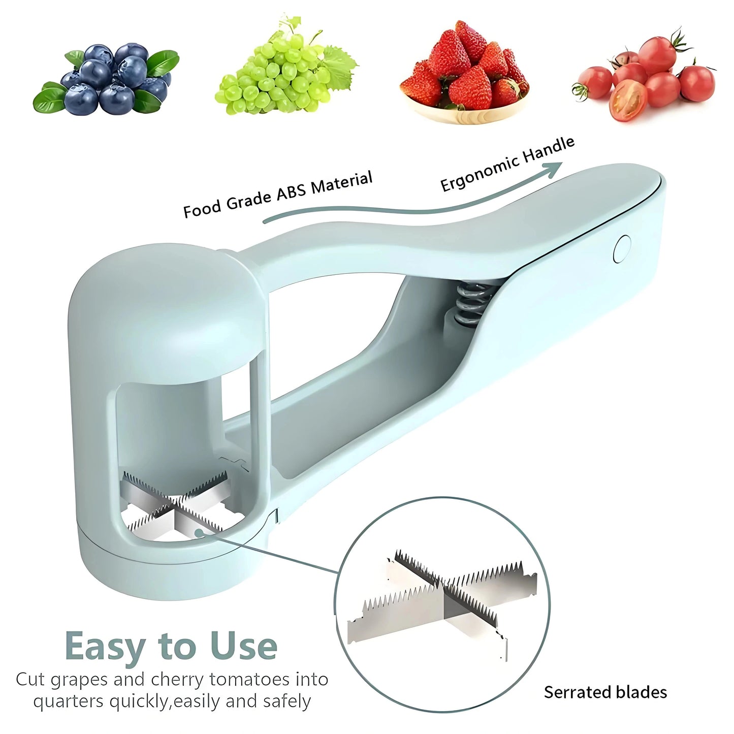 Tomato Slicer Cutter Grape Tools Cherry Fruit Salad Splitter Artifact For Toddlers Kitchen Accessories For Baby Fruit Cut Gadget
