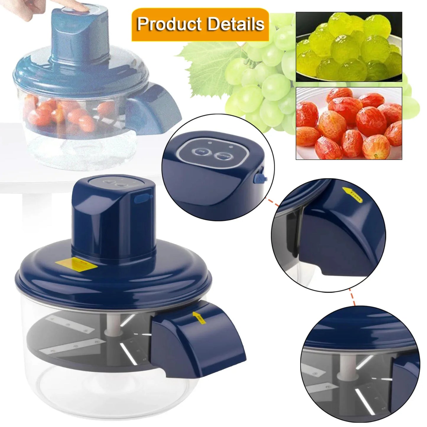 New Automatic Fruit Peeler Machine Wireless Portable for Plum Peach and Grape Fast Easy Home Kitchen Gadget