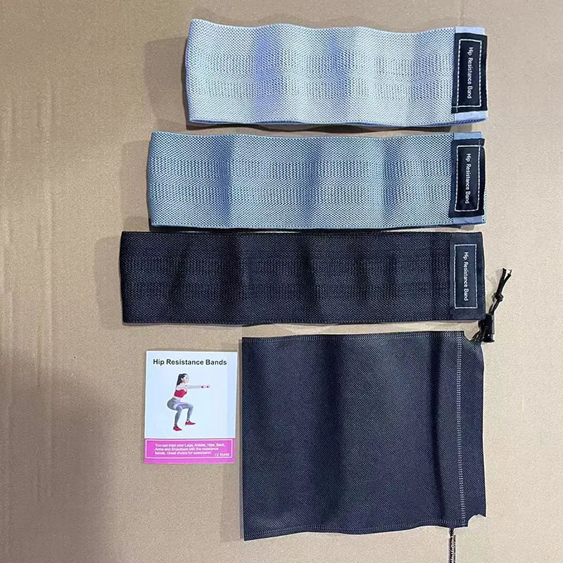Fabric Resistance Hip Booty Bands Glute Thigh Elastic Workout Bands Squat Circle Stretch Fitness Strips Loops Yoga Gym Equipment