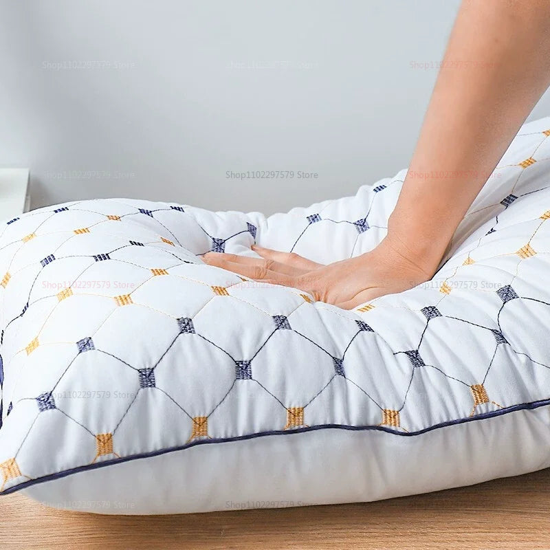 Home Textile Pillow Core Cotton Antibacterial Anti-Mites Single Cervical Vertebra Soft Pillow Core Low Pillow Can Be Washed