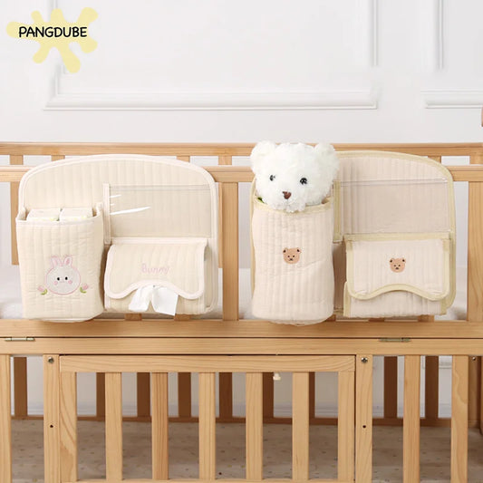 PANGDUBE Baby Diaper Organizer Crib Hanging Storage Bag for Baby Accessories Stroller Organizer Diaper Stackers & Caddies
