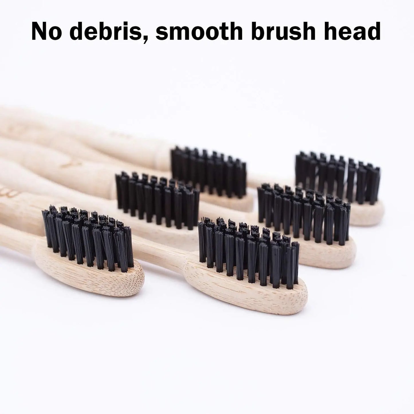 Bamboo Toothbrush Medium Stiff Bristles Eco-Friendly and Biodegradable Bamboo joint Wood Handle Organic Toothbrushes 5Pcs