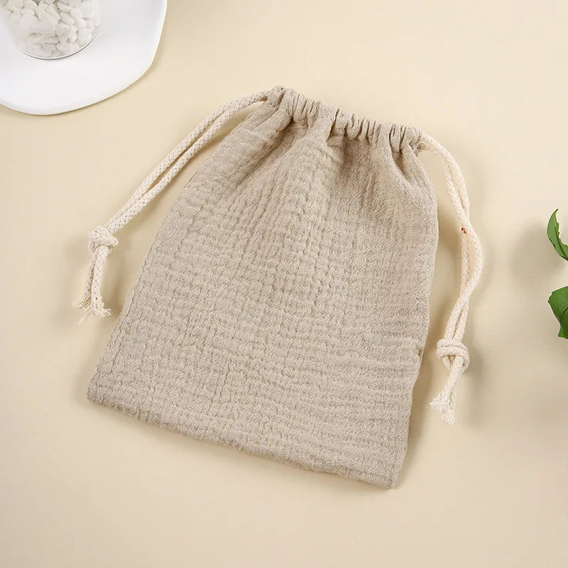 Cotton Baby Bags String Diaper Stackers Caddy Organizer Nappy Pouch Babies Accessories Baby Essentials Diaper Bag