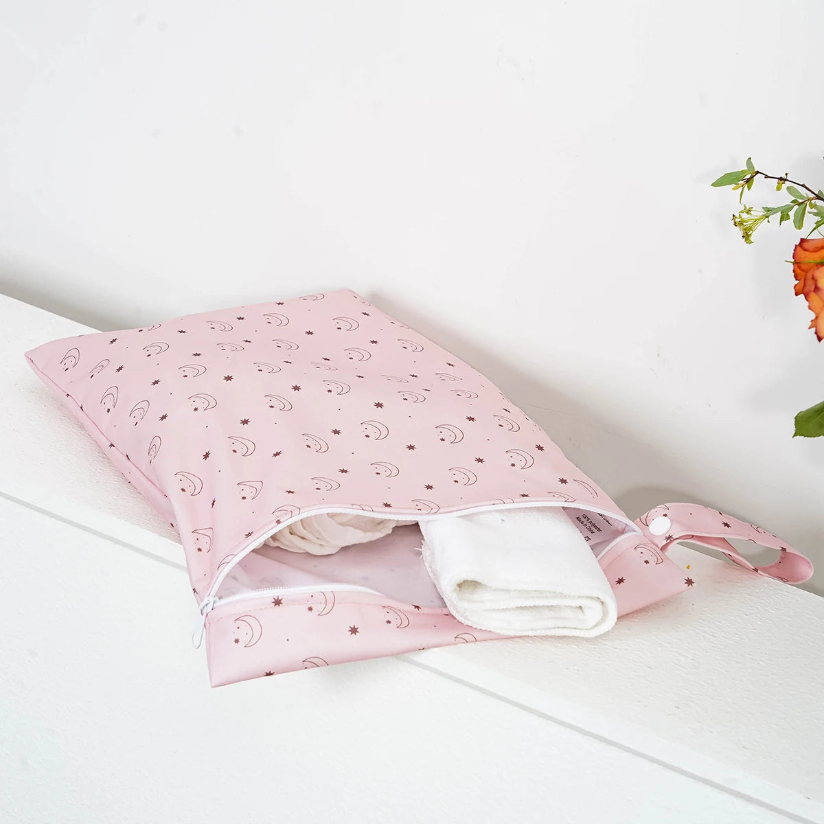 Kangobaby #My Soft Life# Washable Reusable Baby Blanket Storage Bag Easy Carry Multifunctional Travel Bag Size 26x36cm