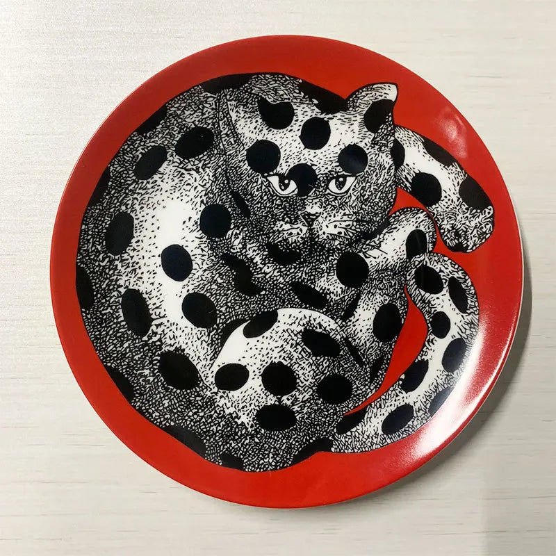 Ceramic Italian Face Hanging Plate Wall Decoration Plate European Ceramic Art Nordic Wall Decoration Ornaments Dinner Ceramic Tr