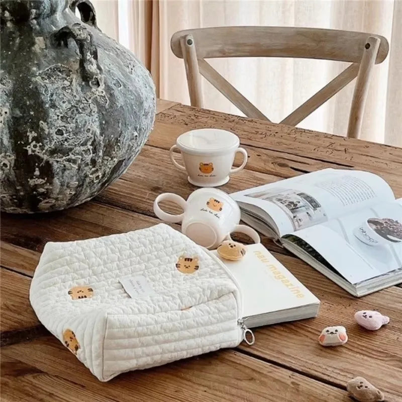 1PC Multi Functional Portable Stroller Nappy Bag Cartoon Embroidered Baby Diaper Mommy Bag