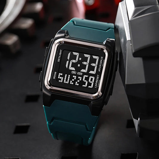 Fashion Men Sports Watch Life Waterproof Sport Watches Stopwatch Alarm Clock Luminous Luxury Electronic Wristwatch for Man Kids