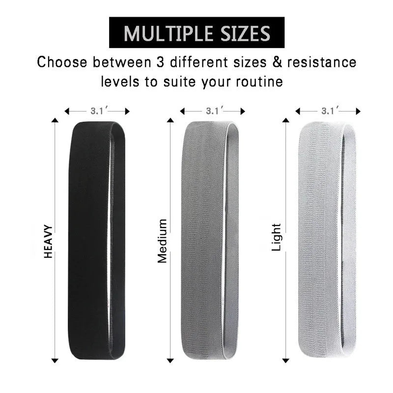 Fabric Resistance Hip Booty Bands Glute Thigh Elastic Workout Bands Squat Circle Stretch Fitness Strips Loops Yoga Gym Equipment