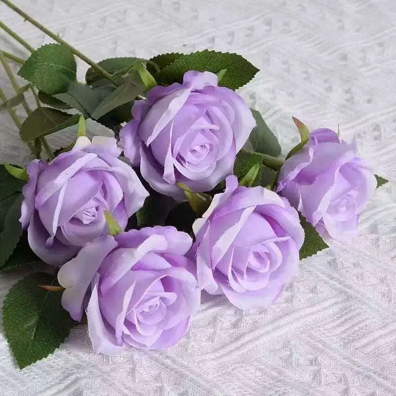 1~20pcs Artificial rose decoration Red rose Realistic artificial flowers Fake flowers Wedding dining table home decoration