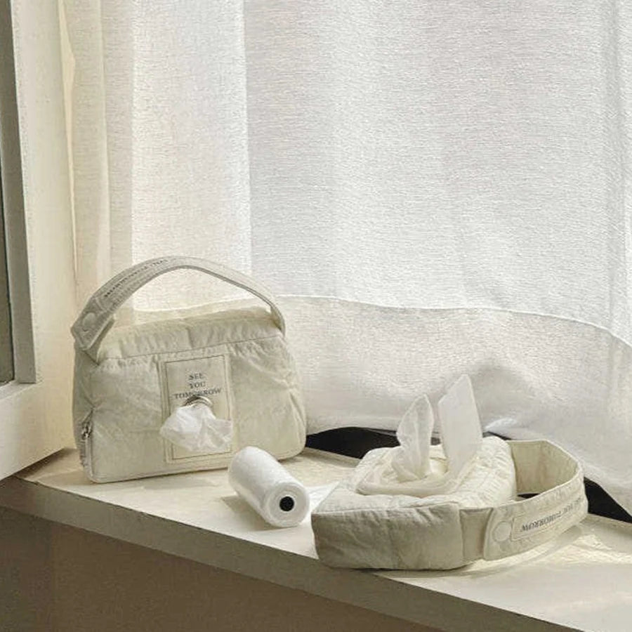 Portable Stroller Nappy Bag Quilted Baby Diaper Caddy Organizer Mommy Bags Babies Accessories Changing Bag Storage Bag