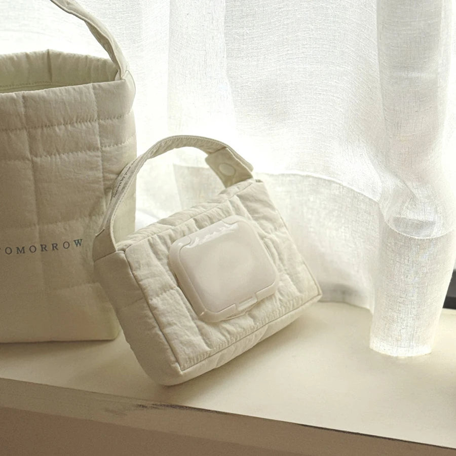 Portable Stroller Nappy Bag Quilted Baby Diaper Caddy Organizer Mommy Bags Babies Accessories Changing Bag Storage Bag