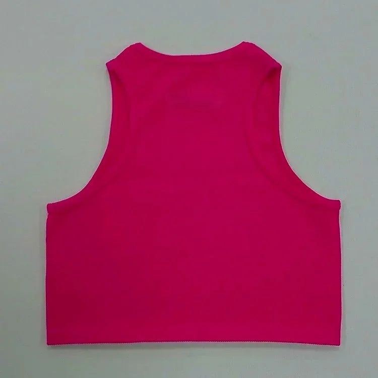 NV Top Camisole Fitness Seamless knitted deep V Vest Threaded Yoga Underwear Seamless Knit Vertical Stripe tank top