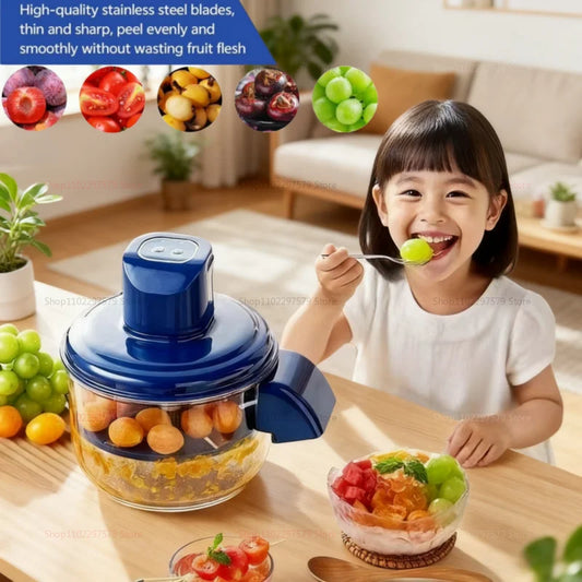 New Automatic Fruit Peeler Machine Wireless Portable for Plum Peach and Grape Fast Easy Home Kitchen Gadget